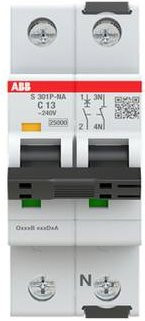 ABB S301P-C13NA Leitungsschutzschalter 13A 240V in Weiß - Bild 1