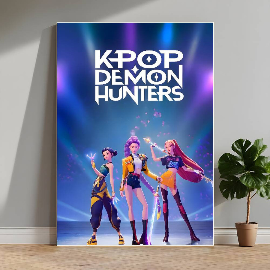 KPop D-Demon H-Hunters Poster von Monika Chen, selbstklebend und wasserfest, Mehrfarbig, Breite: 30 cm, Höhe: 40 cm - Bild 3