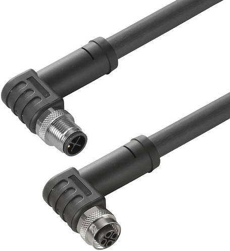 Weidmüller Sensor-Aktor-Anschlussleitung M12 Stecker Schwarz, Länge: 10,00 m, Polzahl: 2+PE - Bild 1
