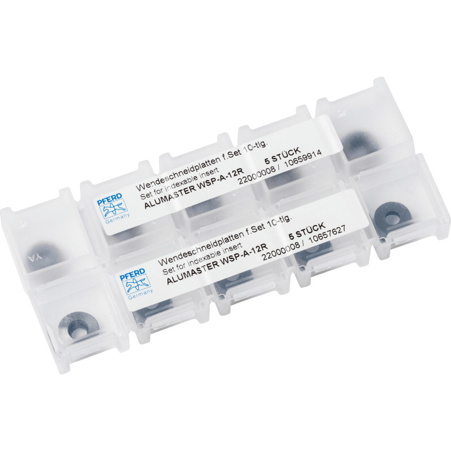 PFERD TOOLS HM-Wendeschneidplatten Set für ALUMASTER F 115 125 Durchmesser: 12 mm - Bild 2