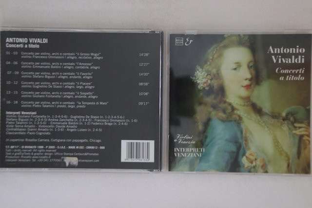 CD Interpreti Veneziani - Konzerte, Klassik, IN.VE.NICE SOUND, 1996, Grau - Bild 1