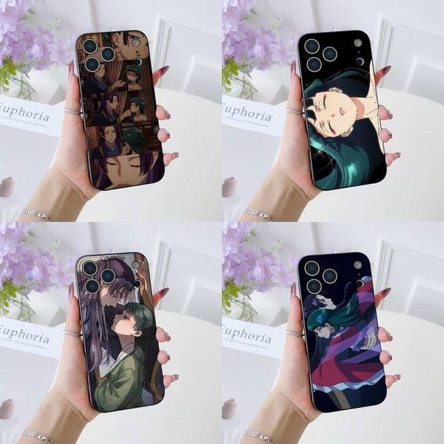 Anime The Apothecary Diaries Handyhülle aus weichem Silikon für iPhone 11 bis iPhone 17 Pro Max Plus Air Mini in Schwarz und Multicolour - Bild 1