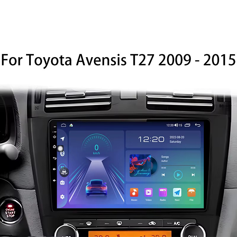 FengShiDa Android Autoradio mit Navigation, GPS und 4G für Toyota Avensis T27 (2009-2015), Multimedia Player mit CarPlay und Android Auto, Schwarz - Bild 5