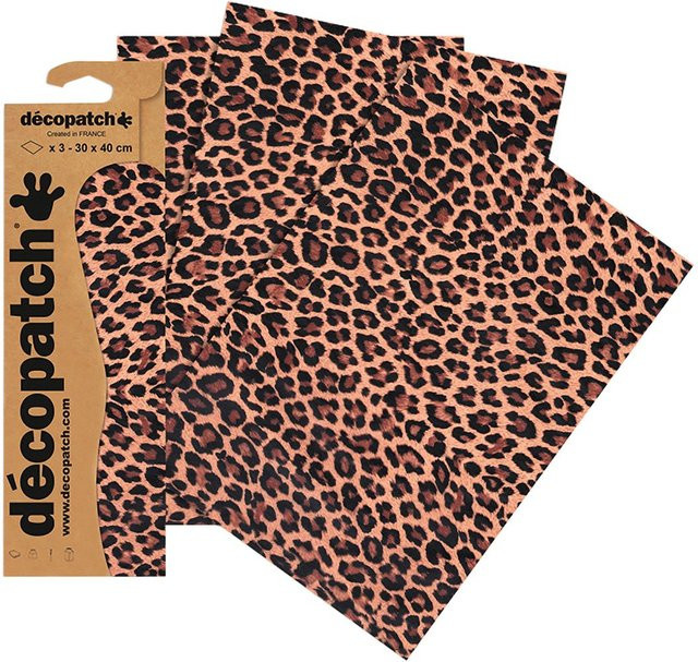 Décopatch-Papier Leopard in Multicolor - Bild 1