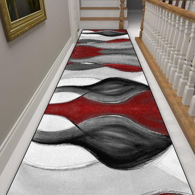 Karpetti Flur Teppich mit geometrischem Design, rutschfest und waschbar, B/T: 100 x 200 cm, mehrfarbig - Bild 1