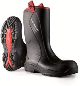 Dunlop Gummistiefel Purofort Rugged S5 in Schwarz