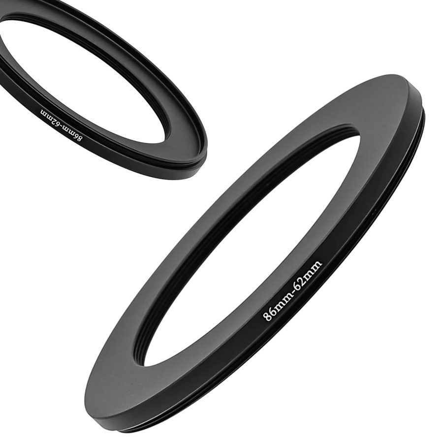 LingoFoto Metallringadapter Set für Kameraobjektivfilter Step-Up und Step-Down in Schwarz - Bild 2