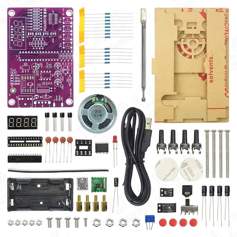 DIY FM Radio Elektronisches Bausatz-Kit mit Digital Display und einstellbarer Frequenz 87-108 MHz zum Löten für dein Projekt - Bild 4