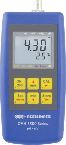Greisinger GMH 3511 Kombi-Messgerät für pH-Wert, Redox (ORP) und Temperatur in Blau - Bild 1