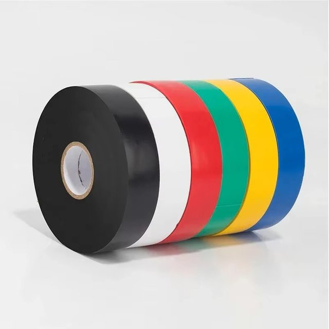 6 Rollen Isolierband aus PVC, flammhemmend und wasserdicht, Farben: Weiß, Schwarz, Rot, Blau - Bild 1