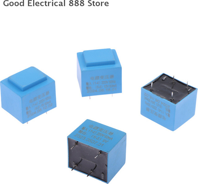 GE Mini-Transformator 0,5 W 220 V bis 12 V wasserdichter Plug-In-Leiterboard 4-polig in Blau - Bild 1