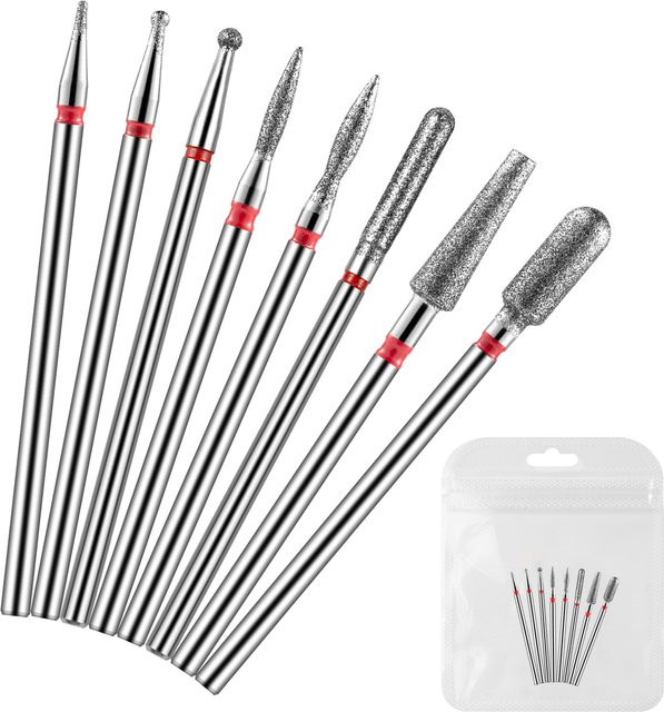 LUSLUKING Nagel Bohrer Set, 8 Stück, Unisex - Bild 1