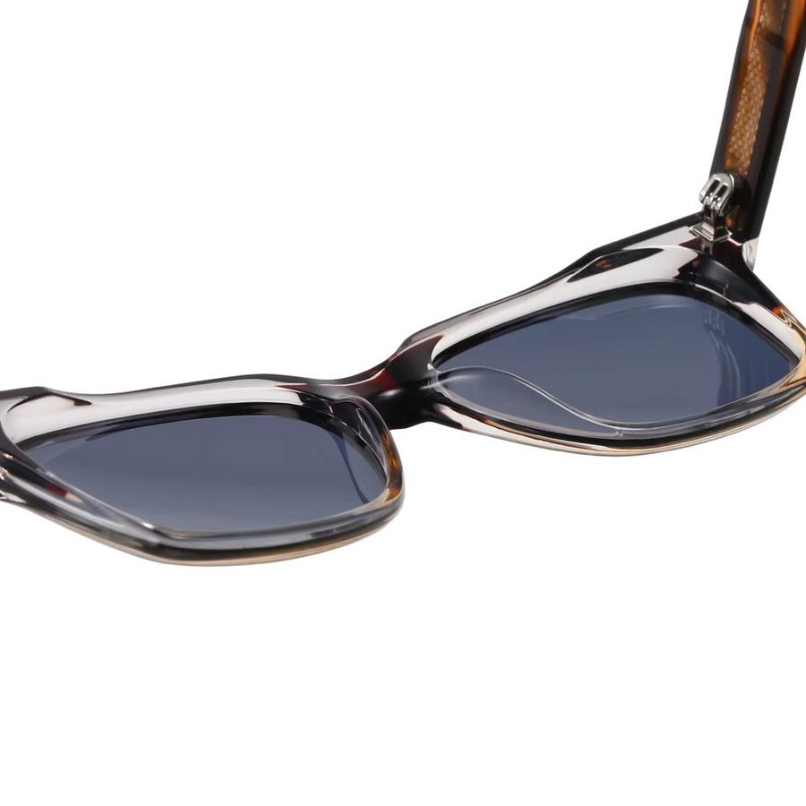 Kachawoo Sonnenbrille, quadratisch, Vollrand, polarisiert, Unisex, Blau, Orange, Grau - Bild 1