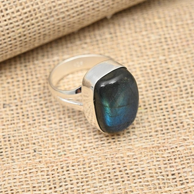 Copperie Ring 925 Silber, Labradorit, Damen - Bild 1