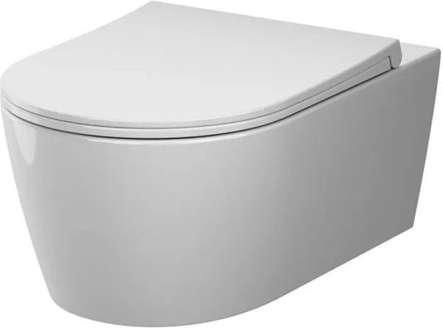 AM.PM Wand-WC spülrandlos in Weiss inklusive abnehmbarem WC-Sitz mit Softclose Absenkautomatik CFA1903PSC - Bild 1