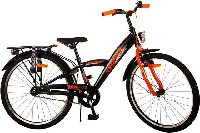TPFSports Thombike Kinderfahrrad, 24 Zoll, Orange, Rücktritt + Handbremse - Bild 1