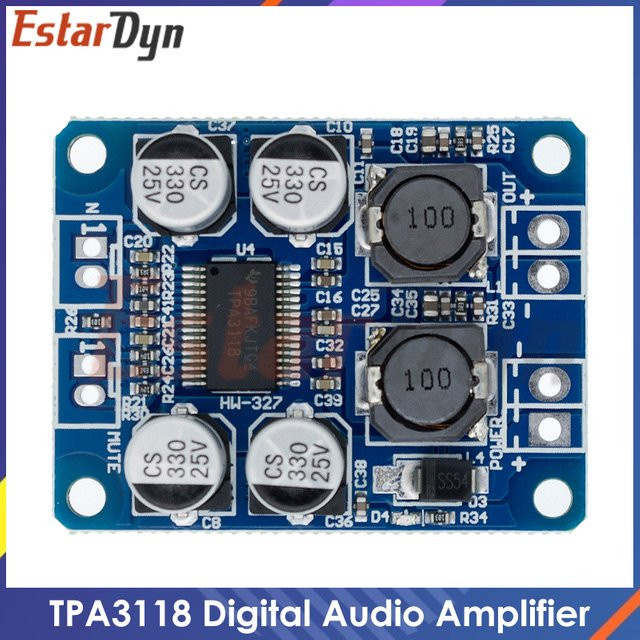 Estardyn TPA3118 Digitaler Audio-Leistungsverstärker Mono Verstärkerplatine 60W Blau - Bild 1