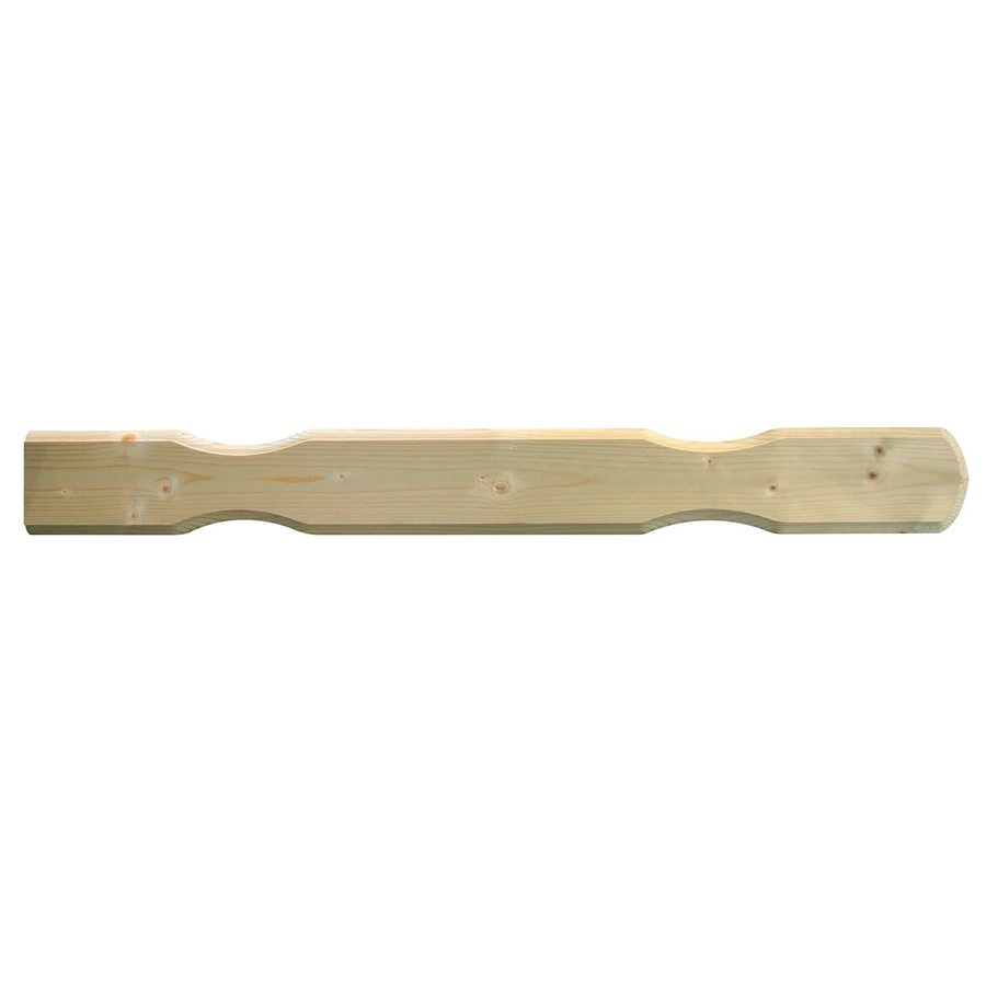 Balkonbrett aus Fichte in Braun, B/T/H: 84,0 x 9,0 x 1,8 cm - Bild 2