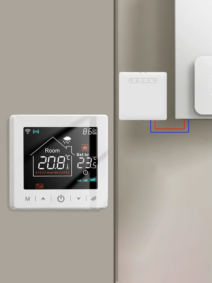 EZAIOT Tuya RF Wireless Smart Home WiFi Kessel Thermostat Empfänger in Weiß - Bild 4