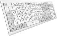 Shakoon Scissor Tastatur OfficePal K30W in Weiß mit QWERTZ-DE Layout - Bild 1