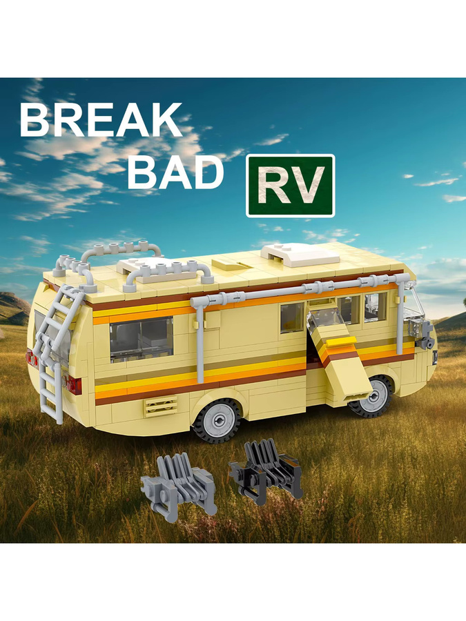 BANGSHE Breaking Bad Auto, Bausteine Kit, Fahrzeug, Gelb - Bild 4