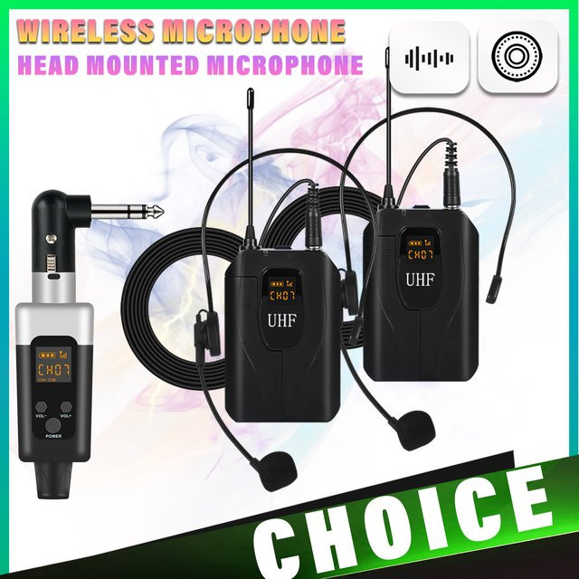 XGeS Professionelles Audio-Set mit 3XLR-Schnittstelle, Kopfbandmikrofon und Hüfttasche für Live-Auftritte und Aufnahmen - Bild 1