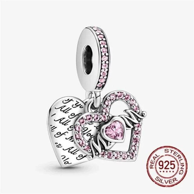Charm-Perle Heißluftballon mit Liebe, 925 Silber, Zirkonia, Damen - Bild 1