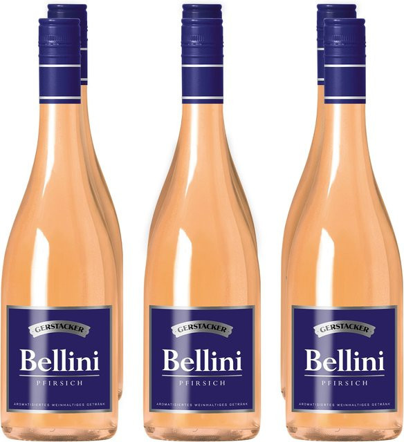 Gerstacker Bellini Pfirsich, Schaumwein, 6 x 0,75 l - Bild 1