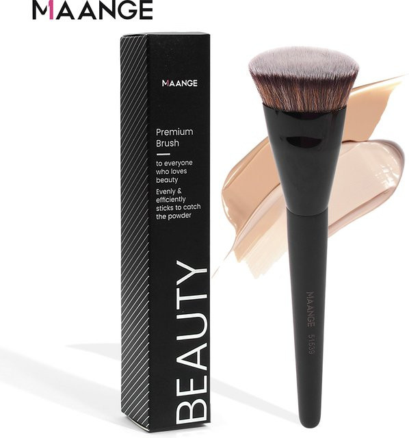 Maange Foundation Brush, Flach, Round Tube, mit Box - Bild 1