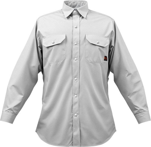 Flammhemmende Schweißjacke von Buying Solutions, MB aus 7oz FR Baumwolle, Unisex, Größe L, Weiß - Bild 1