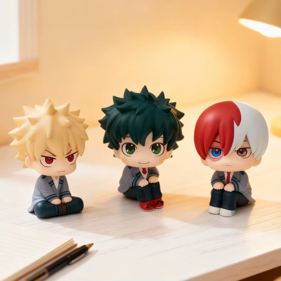 Hey lol My Hero Academia, Tomura Shigaraki / Izuku Midoriya / Katsuki Bakugo Kute Chibi PVC Figur, Einzelfigur, Kunststoff, Bunt / Mehrfarbig - Bild 5
