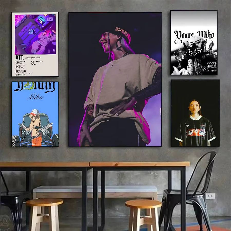 Y-Young M-Miko RAPPER Poster Kunst für deine Wanddekoration im Wohnzimmer oder Schlafzimmer - Bild 4