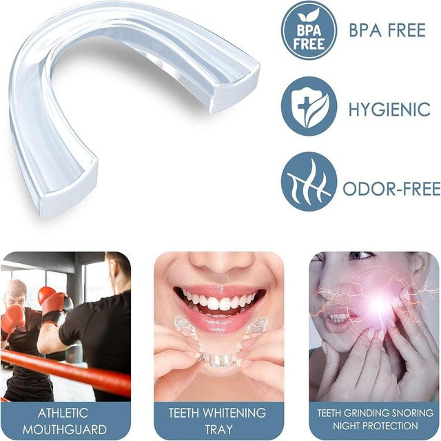Skyfree Dental-Nachtmundschutz-Set gegen Zähneknirschen, gray - Bild 1
