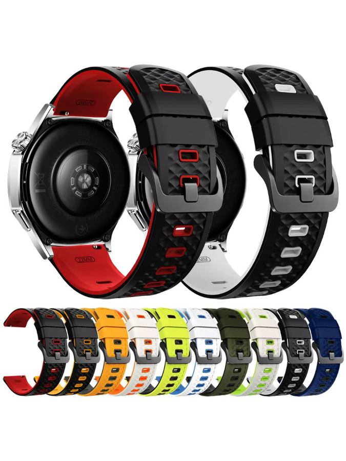 COLMI Uhrenarmband Silikon, 22 mm, Schwarz, Unisex - Bild 7
