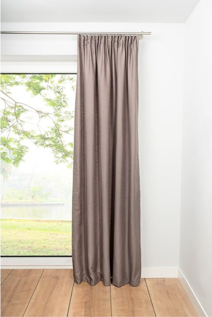 Ondeco Schlaufenschal Balance Blickdichter Vorhang für dein Schlafzimmer, Farbe: Taupe, B/H: 135 x 245 cm - Bild 1