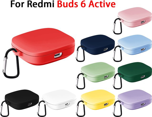 Silikon Schutzhülle für Xiaomi Redmi Buds 6 Active in Weiß - Bild 1
