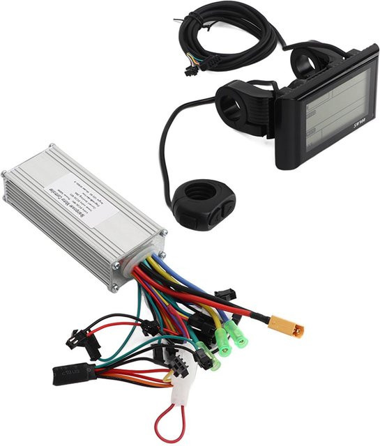 Igeteck Elektrofahrrad Umrüstsatz mit 500W bürstenlosem Motor, Controller und SW900 LCD Display in Silber - Bild 1