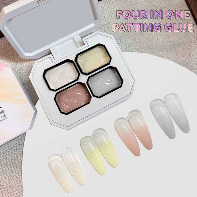 SAUA Gel-Nagellack, 4 Farben Rosa Nude, Glänzend - Bild 1