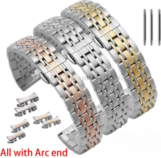 Uhrenarmband Edelstahl, Silber, Unisex - Bild 1