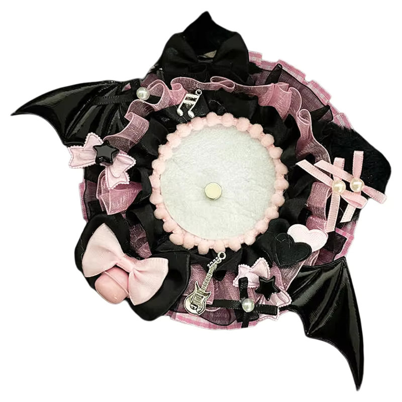 Gumei Rundes Display-Stativ für Abzeichen mit Fledermausflügeln und Spitze in 8 Farben für Anime und Spielfiguren - Bild 3