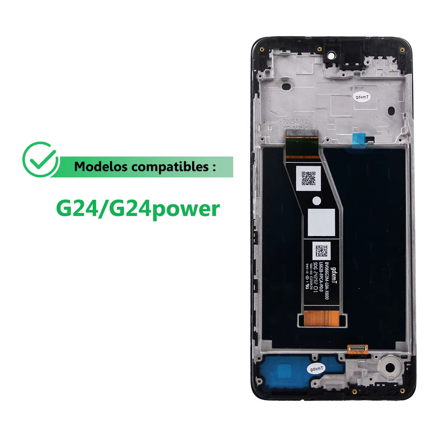 Motorola Moto G24 Power LCD Display mit Touchscreen Digitizer Montage Ersatzteil in Schwarz - Bild 3