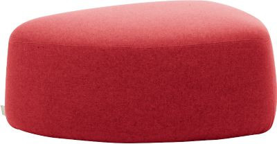 Leyform GOGO Pouf Polstermöbel, oval, rot, B: 98 cm, T: 91 cm, H: 39 cm - Bild 1