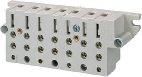 Siemens 8GS40203 Zählersteckklemme 63A Set mit Stiften und Plombierabdeckung in Weiß - Bild 1