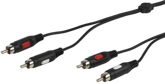 Vivanco Cinch-Kabel RCA 3/20-N Schwarz, Länge: 10,0 m - Bild 1