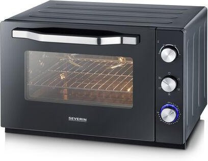 Severin XXL Back- und Toastofen TO 2073 in Schwarz mit 60l Volumen, Grillfunktion, Heißluft und Pizzastein - Bild 2