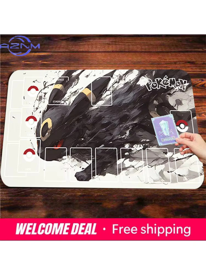 Potdemiel Umbreon Dark Eeveelution Pokemon TCG Spielmatte, Große Rutschfeste Schreibtisch-Gaming-Mausunterlage - Bild 6