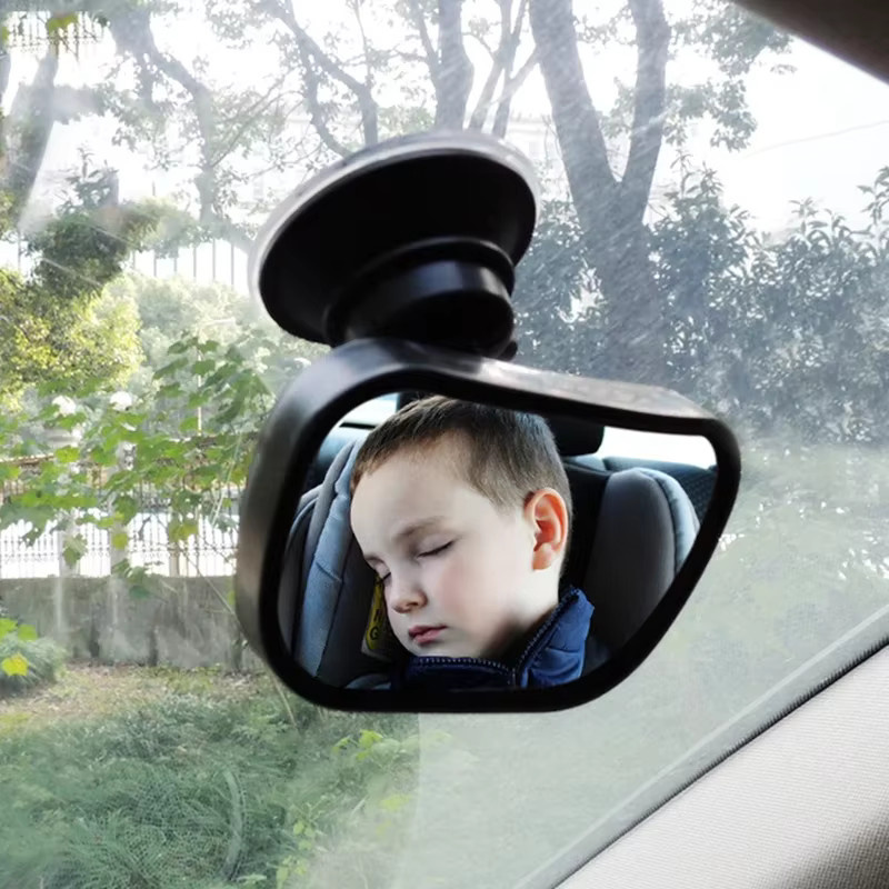 vvocci 2-in-1 Baby-Rückspiegel für das Auto in Schwarz zur Beobachtung des Kindes auf dem Rücksitz - Bild 6