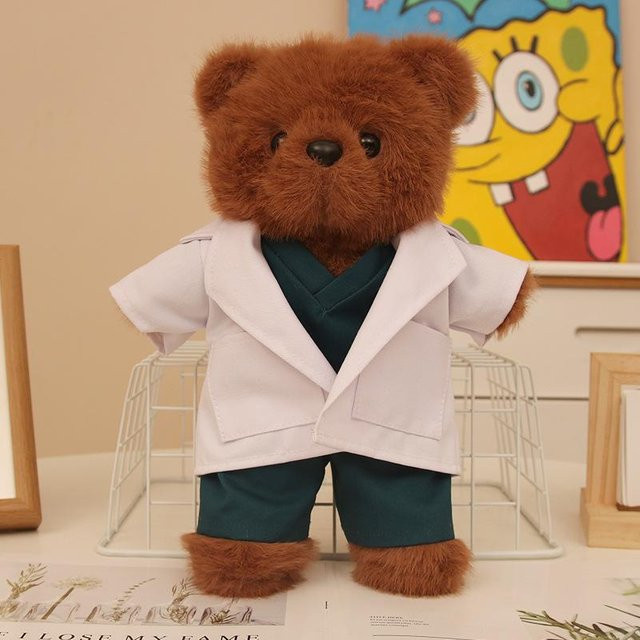 Bai Fen Bai dolls and toys Krankenschwester Bär Puppe, Plüschtier, 30cm - Bild 1