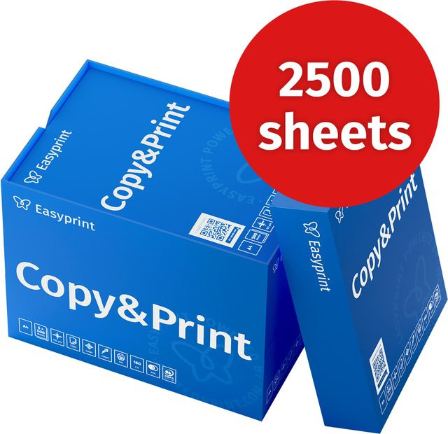 Easyprint A4-Universal-Kopierpapier, 2500 Blatt, 80 g/m2, Weiß, Matt - Bild 1