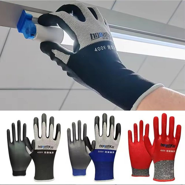 GAFASTWO Ultradünne Elektriker-Isolierhandschuhe aus Gummi mit Touchscreen-Funktion für 400 V/500 V zur elektrischen Sicherheit - Bild 1